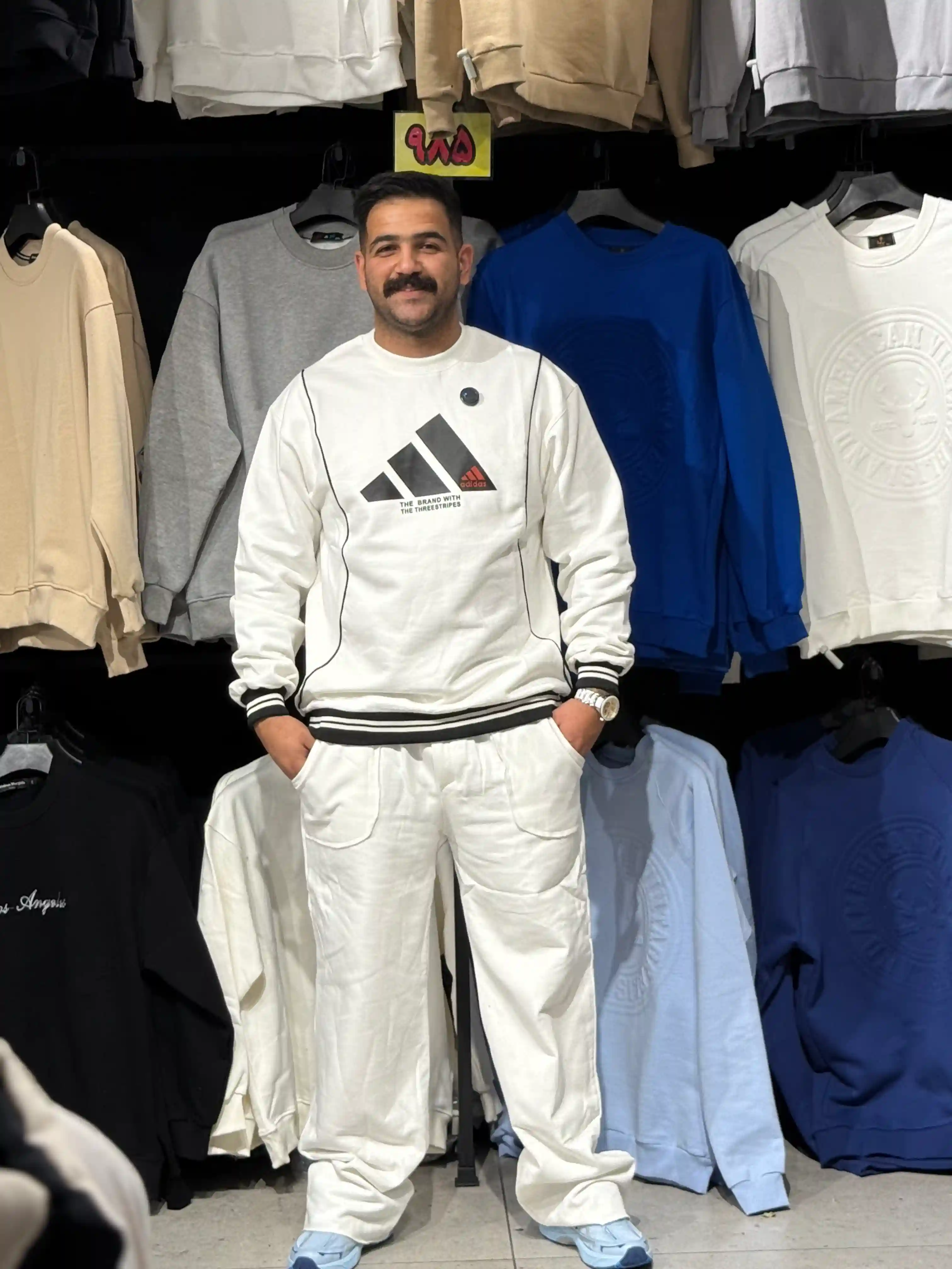 ست آدیداس سفید